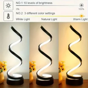 Spiral LED USB Night Lamp (3 Colors)